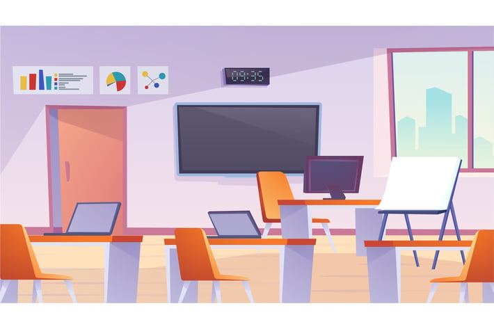 Classroom - Illustration Background