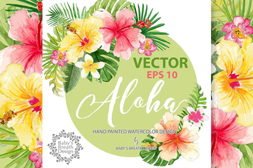 Aloha design Vector