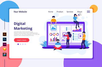Digital Marketing Illustration