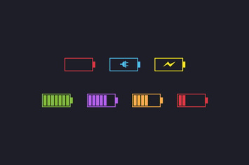 7 Simple Battery Icons