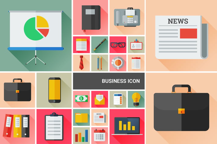 Business flat icon