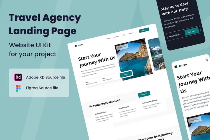 Travel Agency - Website UI Kit