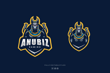 Anubis Sports and E-sports Style Logo Template