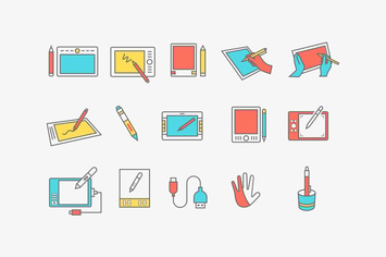15 Graphics Tablet Icons