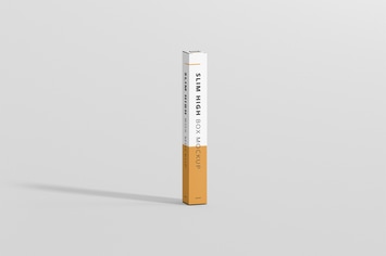 Box Mockup - Slim High Rectangle