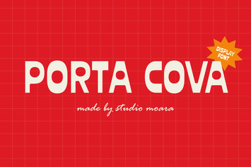 Porta Cova - Display Font
