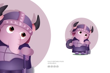 Elephant Character Illustration
