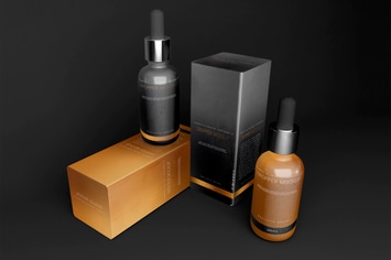 Dropper Bottles and Packaging Mockup