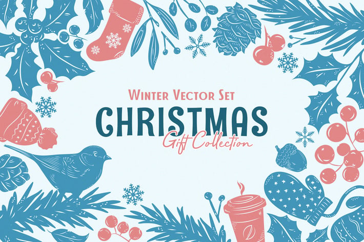 Christmas Gift: Winter Vector Set