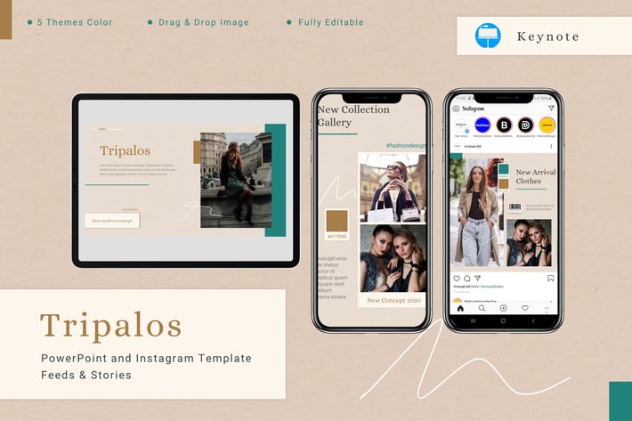 Tripalos - Keynote & Instagram Template