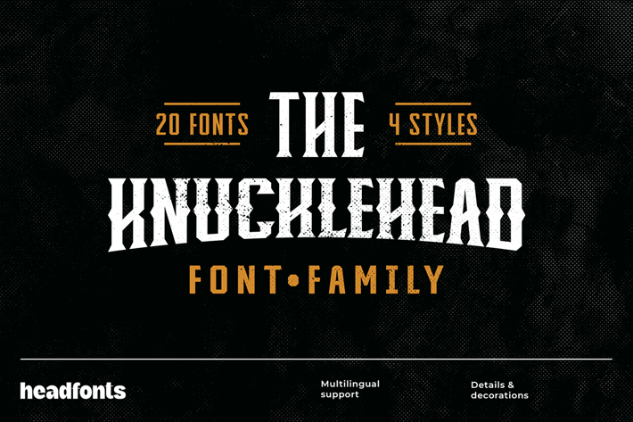 Knucklehead Font Family
