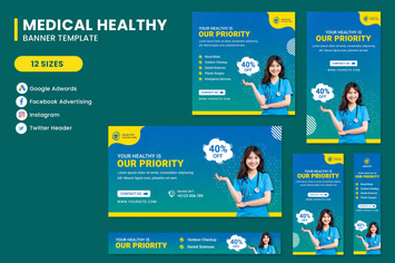 Medical Banner Set Template