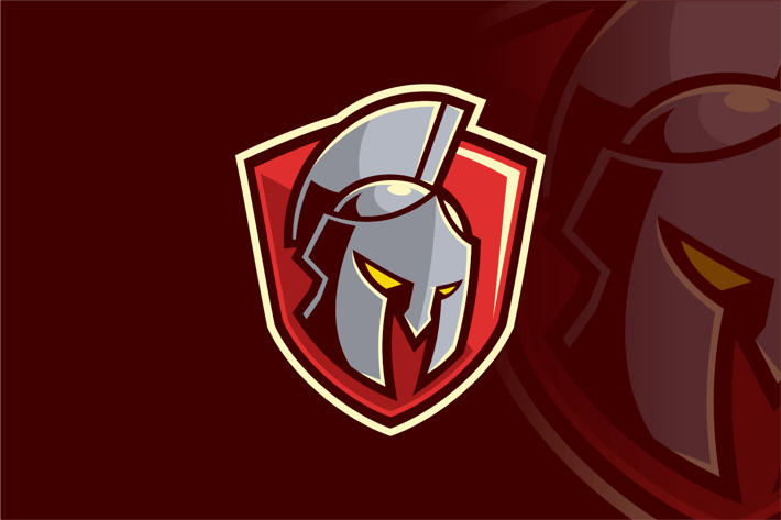 Dynamic Gladiator Spartan Shield Emblem