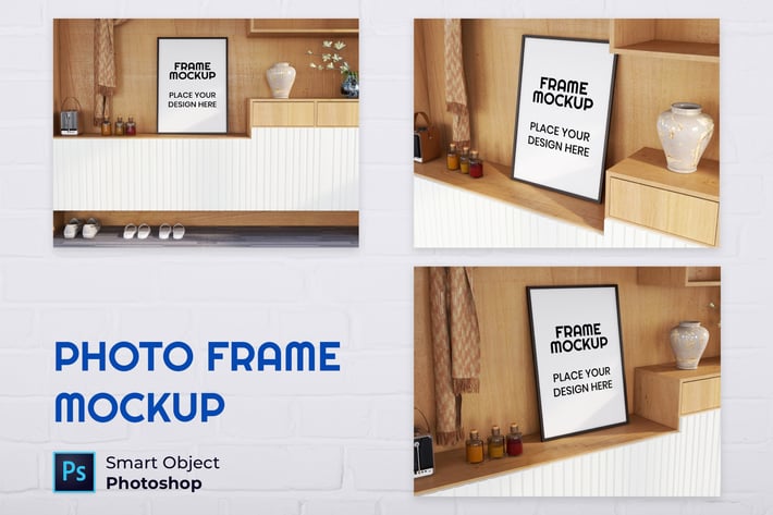 Blank Photo Frame Mockup