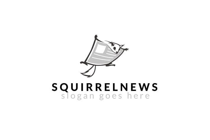 Squirrel News Logo Template