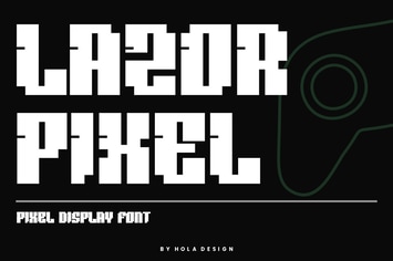 Lazor Pixel - Game Display Font