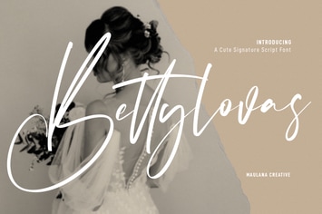 Bettylovas Cute Signature Script Font