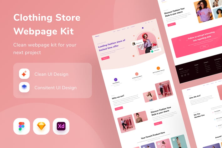 Clothing Store Webpage Kit