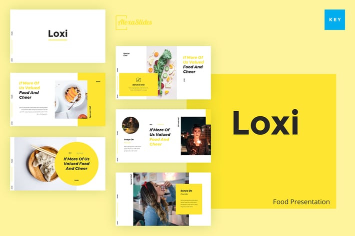Loxi - Food Keynote Presentation Template