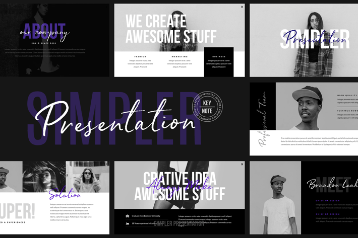 Simpler Presentation - Keynote Template