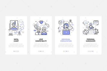 Astrology - Line Design Style Banners