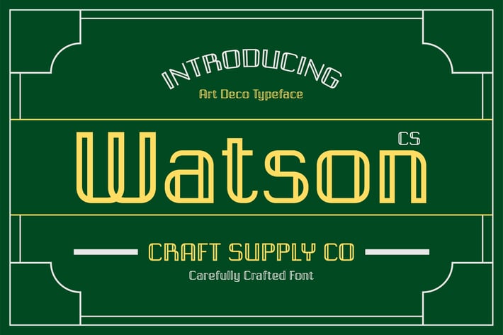 CS Watson – Art Deco Font