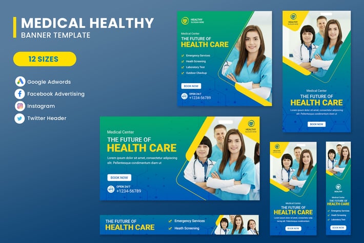 Medical Banner Set Template