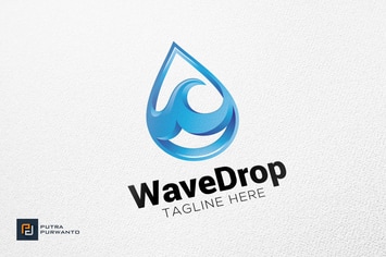 Wave Drop - Logo Template