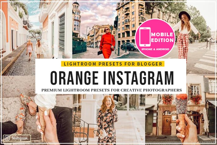 Orange Instagram Blogger Presets
