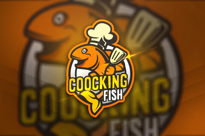 Coocking Fish - Mascot & Sport Logo