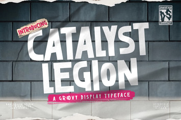 Catalyst Legion Graffiti Marker Y2k Display Font 