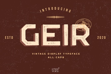 GEIR - Vintage Display Font