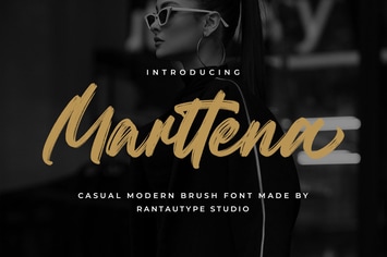 Marttena Casual Modern Brush Font
