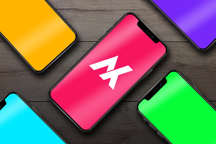 Realistic smartphone mockup