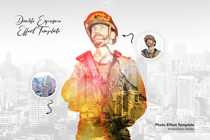 Double Exposure Photo Effect Template