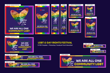 LGBT & Gay Rights Festival Banners Ad
