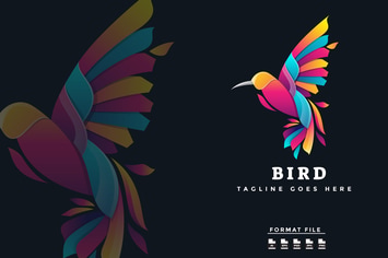 Bird Colorful Gradient Logo