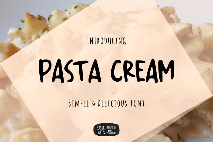 Pasta Cream Font