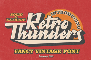 Retro Thunders - Retro Font