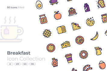 Breakfast Filled Icon