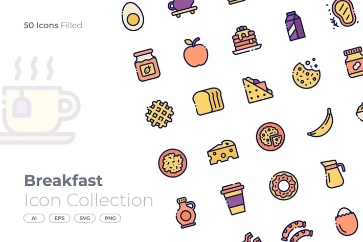 Breakfast Filled Icon