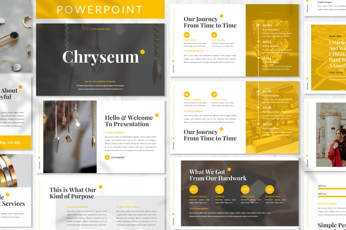 Chryseum - Jewelry Powerpoint Template