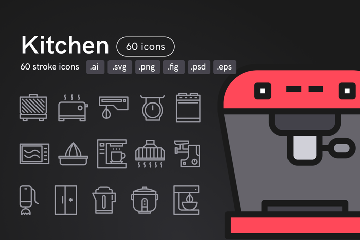 Kitchen Icons (60 icons)
