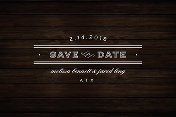 Vintage Save the Date Badge