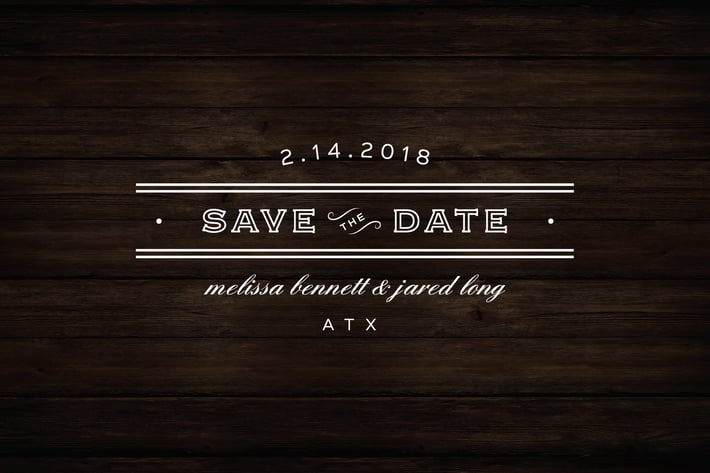 Vintage Save the Date Badge
