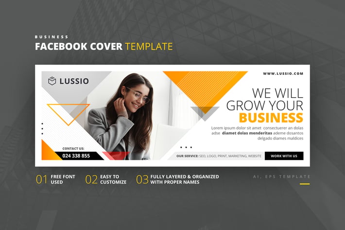 Business Facebook Cover Template