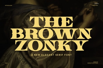 The Brown Zonky Elegant Serif Font