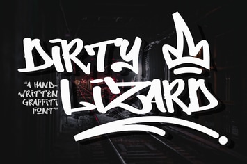Dirty Lizard - Graffiti Font