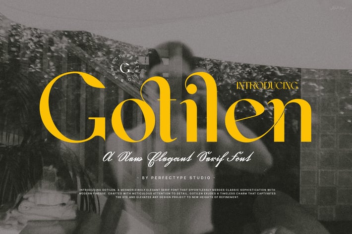 Gotilen Elegant Serif Font Typeface