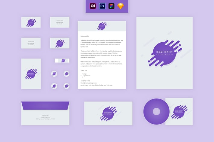 Brand Identity Mock up - Droplet 